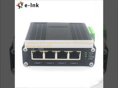 Commutateur Ethernet Gigabit industriel à 4 ports 10/100/1000 Mbps, rail DIN -40°C à 75°C