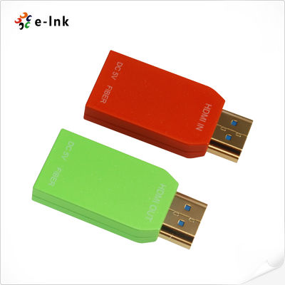 Mini 4K HDMI Fiber Extender Single-Core OM5 500m Low Power