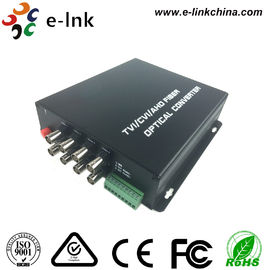 1080P HD Video AHD CVI TVI Over Fiber Converter For PTZ Cameras / IP Cameras