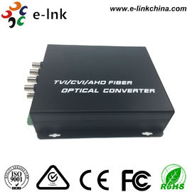 1080P HD Video AHD CVI TVI Over Fiber Converter For PTZ Cameras / IP Cameras