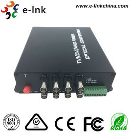 1080P HD Video AHD CVI TVI Over Fiber Converter For PTZ Cameras / IP Cameras