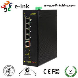 4 Port Industrial Gigabit Ethernet POE Switch Managed Hardened 4M Buffer Memory