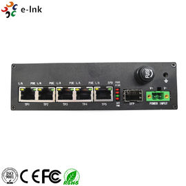 5-port 10/100/1000BASE-T (4-port PoE+) + 1-port 1000BASE-FX SFP Industrial Solar Power PoE Switch with 12VDC power input