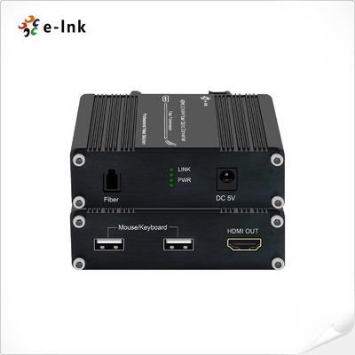 Industrial Fiber Extender 4K60 Uncompressed Transmission Wide Temperature Operation