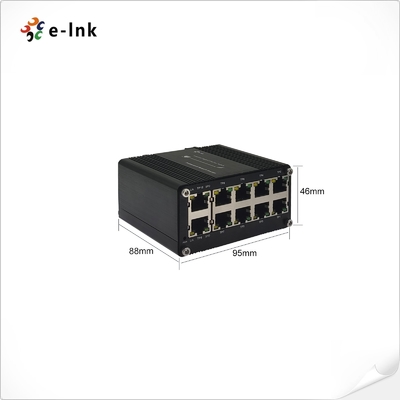 Industrial Ethernet Switch 10 Port Gigabit Wide Temperature 12-48VDC DIN Rail