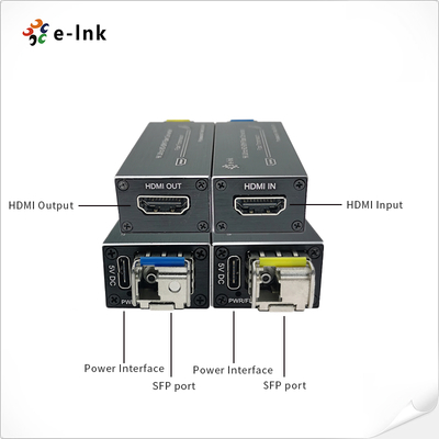 4K HDMI Fiber Extender 80km Transmission Uncompressed Lossless Signal Quality