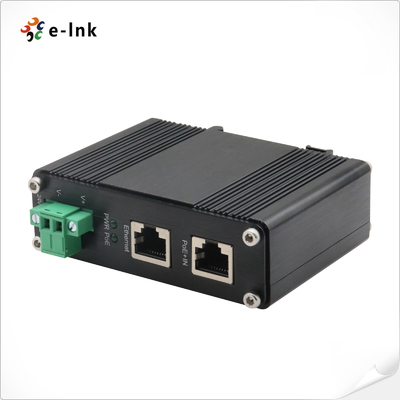 Industrial PoE Splitter for 24VDC Devices, IEEE802.3af/at Compliant Plug-and-Play