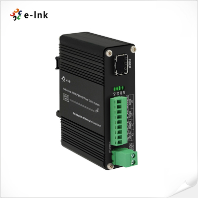 Industrial Serial RS232/RS485/RS422 SFP Fiber Optic Modem Din Rail