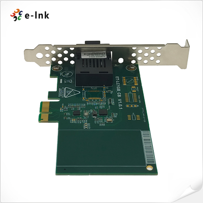 Industrial Fiber NIC Card 100M PCI-E SC SFP Interface Server Performance