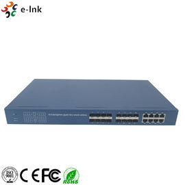 Gigabit Fiber Optic Network Switch 8G + 16 SFP Management 93 X 120x 28 mm