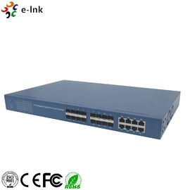 Gigabit Fiber Optic Network Switch 8G + 16 SFP Management 93 X 120x 28 mm