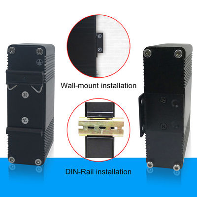 Wall Mount Industrial Fiber Ethernet Media Converter