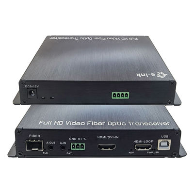 RS232 BIDI Audio 2.97Gbps HDMI KVM Over Fiber Extenders