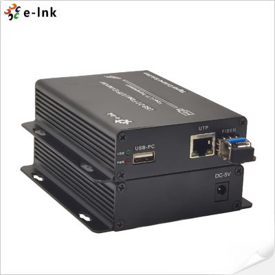 1.25G SM LC HDMI Over Fiber Optic Extender 4 Port USB 2.0 5W