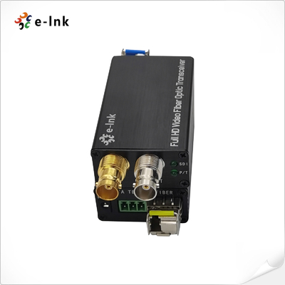 Bi Directional SDI Video Fiber Converter Mini HD 3G Aluminum Case Simplex LC
