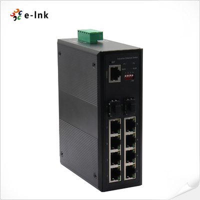 Commutateur industriel de POE d'Ethernet ports de 8 gigabits RJ45 ports de SFP de 2 gigabits