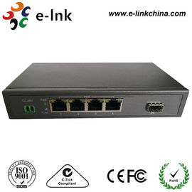 10 / fibre 100Mbps pour cuivrer le commutateur de POE d'Ethernet, commutateur de réseau de POE de 4 ports