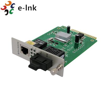 Convertisseur multimédia en fibre de carte avec alimentation intégrée 10/100M Multi-mode 2KM