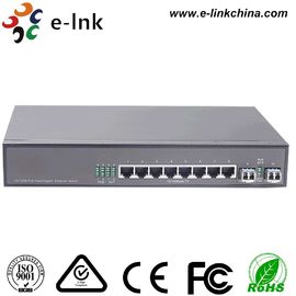 Le gigabit de 8 ports PoE + 2 le port SFP a contrôlé la distance du commutateur 0-120km de Gigabit Ethernet