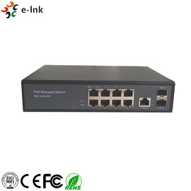 Le commutateur de POE d'Ethernet de 8 ports a contrôlé la gestion de détection automatique de la couche 2 du gigabit 24V 48V