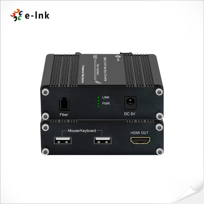 Mini 4K/60Hz HDMI 2.0 KVM USB sur le prolongateur à fibre optique