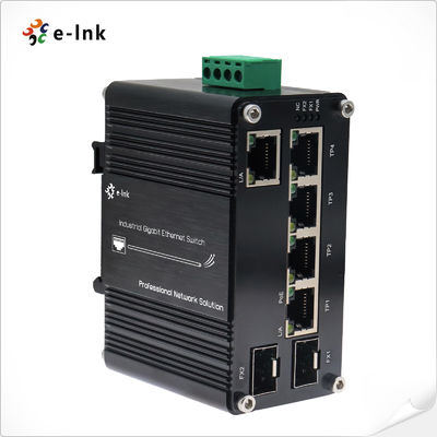 Commutateur industriel Gigabit PoE 90W 8023bt Connectivité par fibre DIN Rail