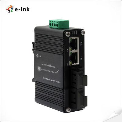Mini Switch Ethernet Gigabit Cuivre 2 ports + Fibre 2 ports -40~75°C