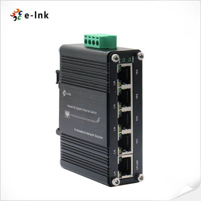 Mini Gigabit Ethernet industriel 10 Gbps non bloquant 5 ports Compact Hub de réseau non géré pour l'automatisation des environnements difficiles
