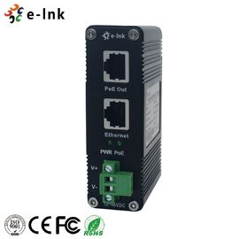 Puissance de gigabit d'E-lien au-dessus de rail de la puissance fournie de l'injecteur 12~48VDC d'Ethernet DIN/de bâti de mur