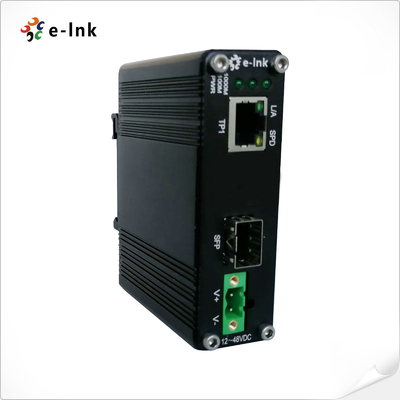 Convertisseur de médias d'Ethernet de Mini Type Industrial Fiber Optic /1000M 10/100 48VDC